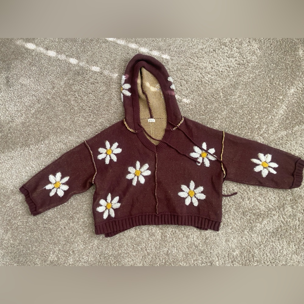Pol Brown and Yellow Knit Sweater
